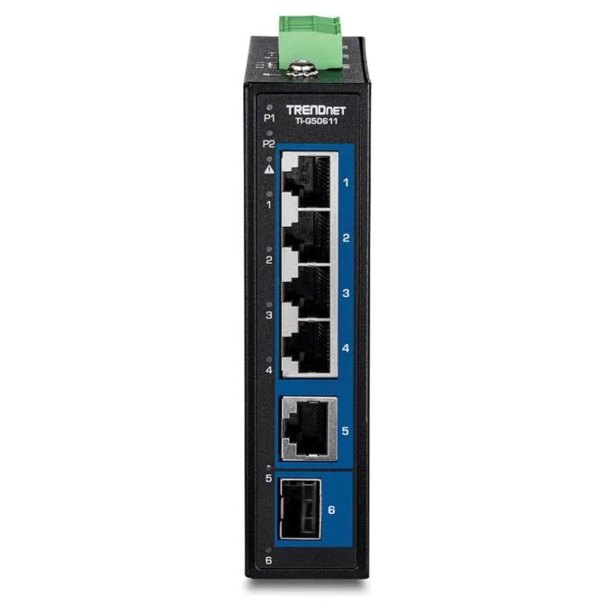 TRENDnet TI-G50611 Industrial DIN-Rail Switch 6-Port 2.5G mit 10G Ports — image 2