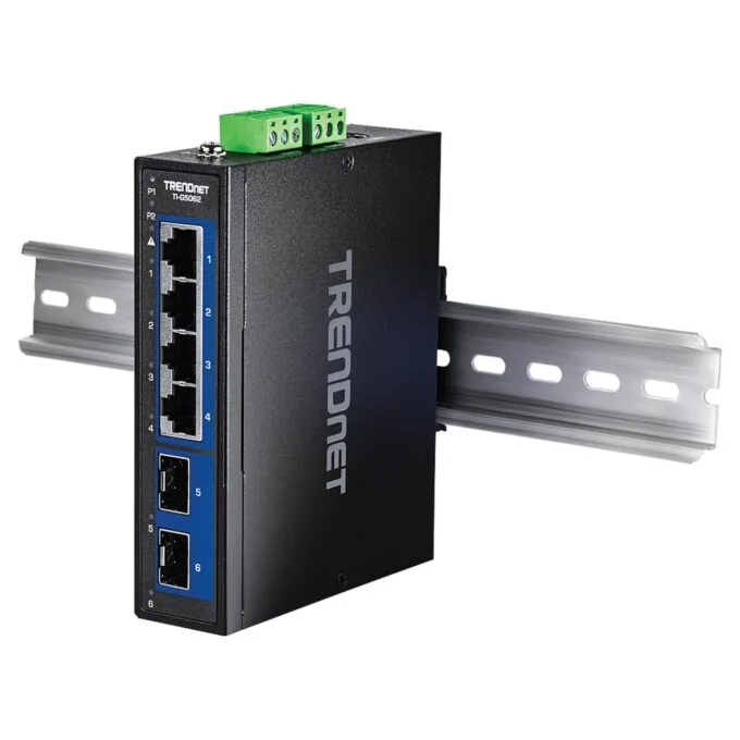 TRENDnet TI-G5062 Industrial DIN-Rail Switch 6-Port 2.5G mit 10G SFP+ Ports — image 5