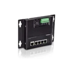 TRENDnet TI-PG50F 5-Port Industrial PoE+ Gigabit Front Access Switch. wandmontierbar