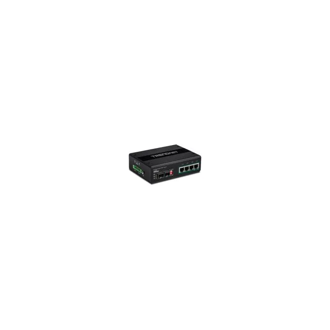 TRENDnet TI-PG62B 6port Switch PoE+ 2SFP Industrial Gigabit — image 2