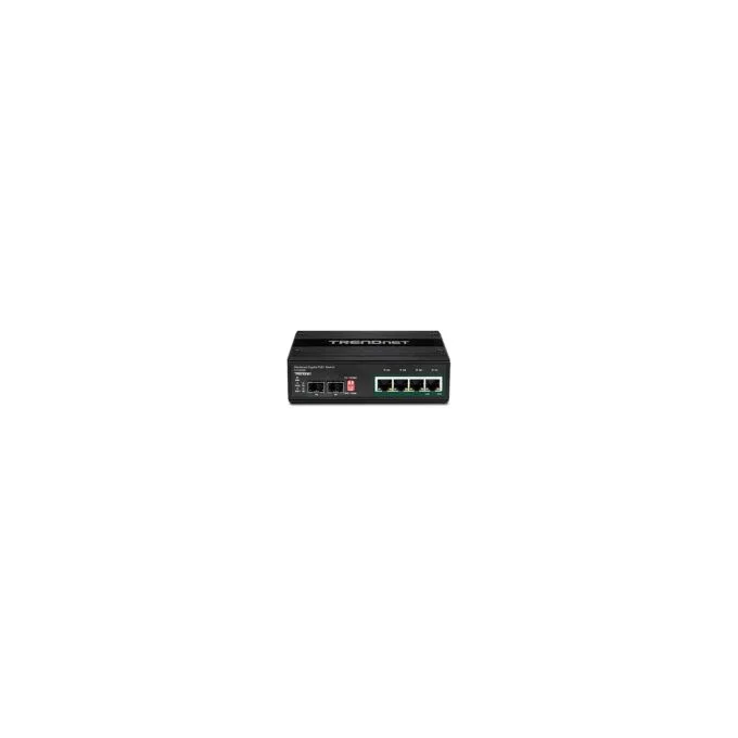 TRENDnet TI-PG62B 6port Switch PoE+ 2SFP Industrial Gigabit — image 3
