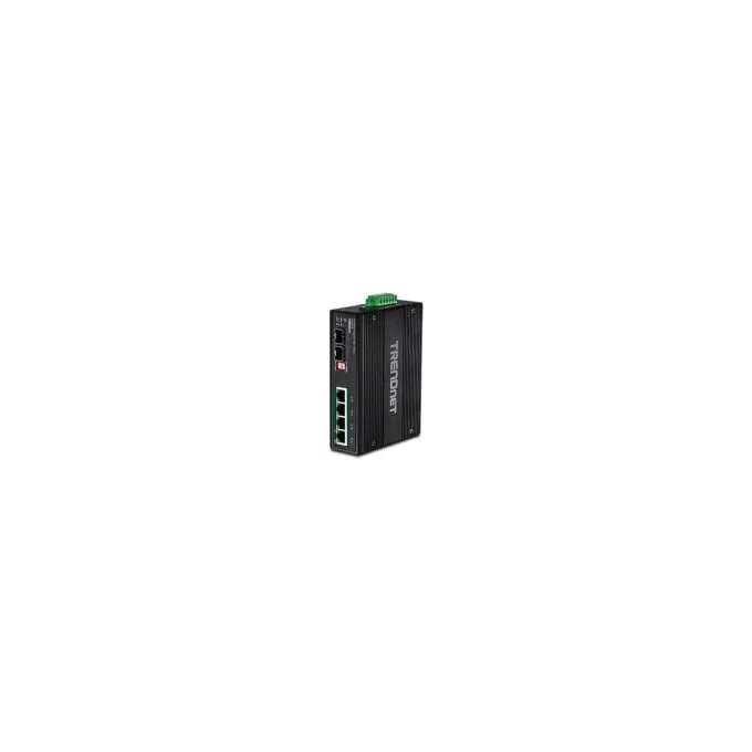 TRENDnet TI-PG62B 6port Switch PoE+ 2SFP Industrial Gigabit — image 1