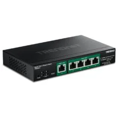 TRENDnet TPE-B541 Gigabit PoE++ Powered 5-Port Managed Switch PoE Passthrough