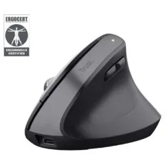 Trust Bayo+ Kabellose Ergonomische Mouse Bluetooth und 2.4G-USB-Mikroempfänger. Auflösung 2.400 dpi