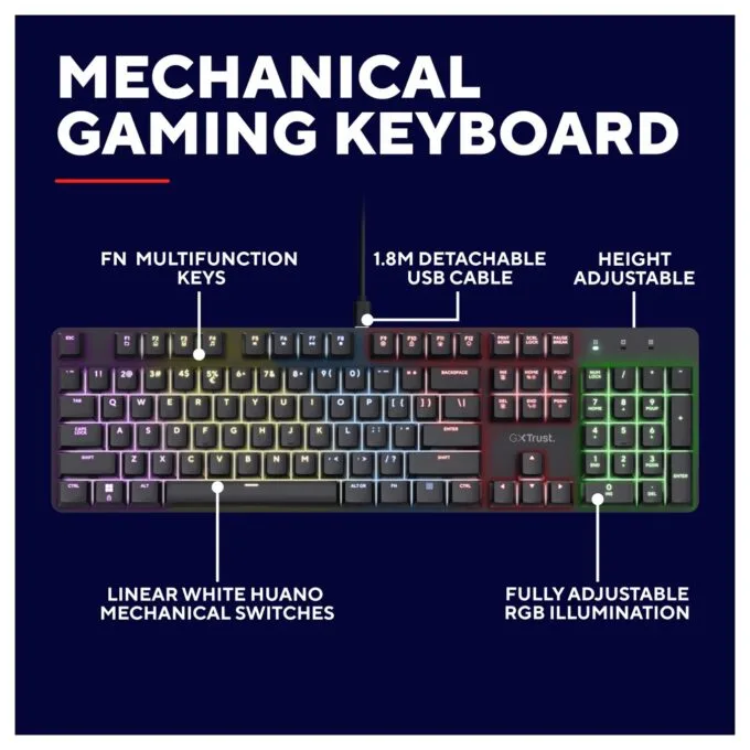 TRUST GXT871 ZORA MECH. TASTATUR DE — image 9