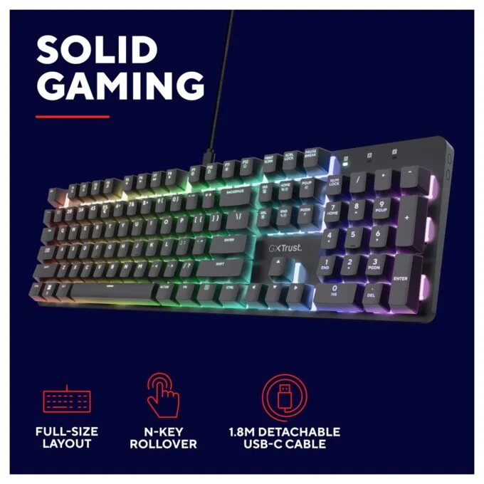TRUST GXT871 ZORA MECH. TASTATUR DE — image 10