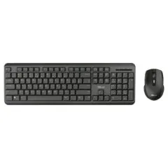 TRUST TKM-350 Tastatur und Maus Set. kabellos. Deutsches QWERTZ-Layout. Flüssigkeitsgeschützt