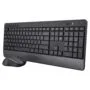 Trust Trezo Komfortables Set aus kabelloser Tastatur und Maus - Schwarz CH