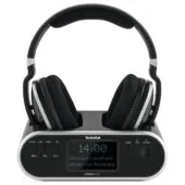 TSAT Stereoman 2 DAB+ sw Stereo-Funkkopfhörer mit Dockingstation 2.4GHz