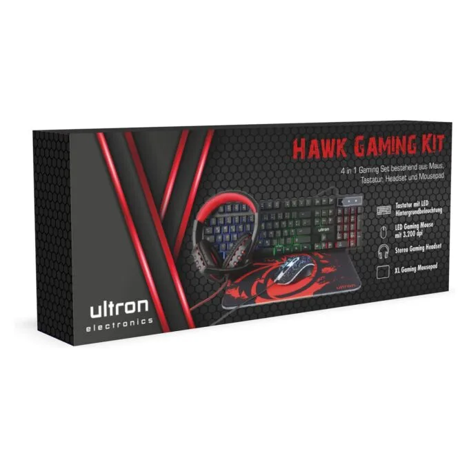 Ultron HAWK Gaming Set schwarz kabelgebunden 4in1 — image 6