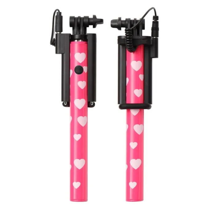 Ultron Selfie-Stick Hot Shot pink white heart — image 2