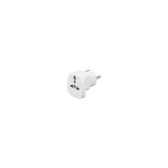 Universal Adapter Buchse an Schutzkontakt-Stecker für UK. Schweiz. Italien. USA. Dänemark.