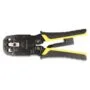 Universelle Crimpzange mit Abisolierer für 10P (RJ50). 8P (RJ45). 6P (RJ12 11). 6P DEC oder 4P Modular Stecker