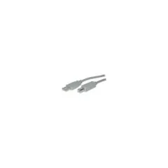 USB 2.0 A to B (ST-ST) 3m Adapterkabel Grau