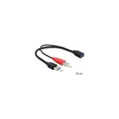 USB 3.0 A (2xSt) to A (Bu) 0.3m