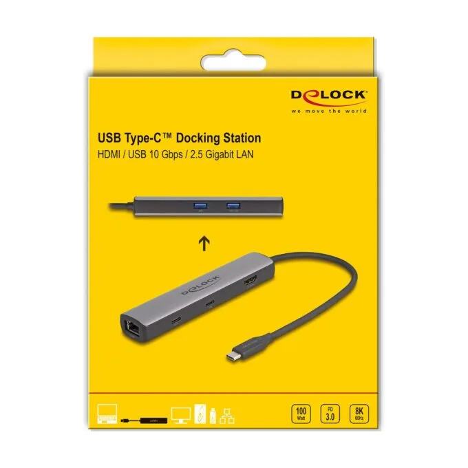 USB 40 Gbps USB Type-CTM Dockingstation 8K - HDMI USB 10 Gbps 2.5 Gigabit LAN PD 3.0 100 W — image 4