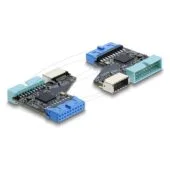 USB 5 Gbps Hub 20 Pin Pfostenbuchse zu 1 x USB 5 Gbps 20 Pin Pfostenstecker und Type-E Key A Buchse