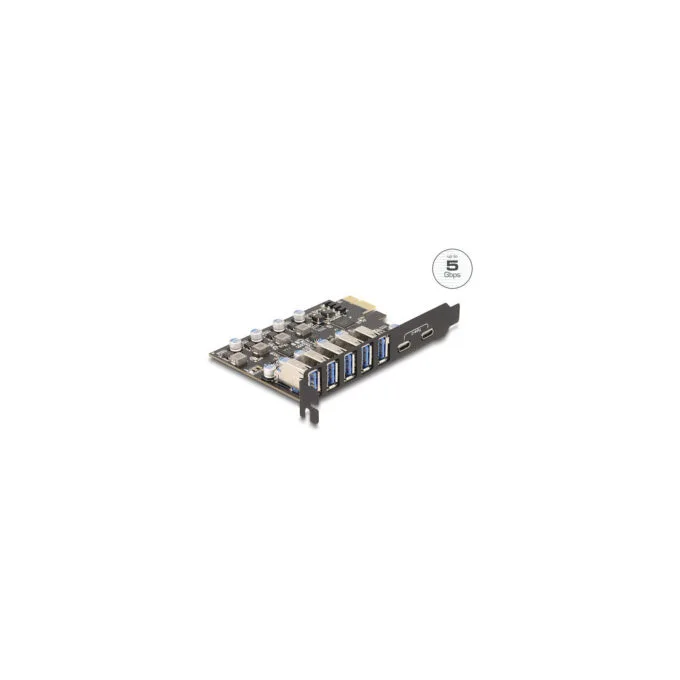 USB 5 Gbps PCI Express x1 Karte zu 5 x extern Typ-A + 2 x extern USB Type-CTM Buchse — image 3