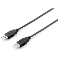 USB A-A 5m St-St schwarz Equip