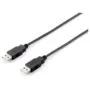 USB A-A 5m St-St schwarz Equip