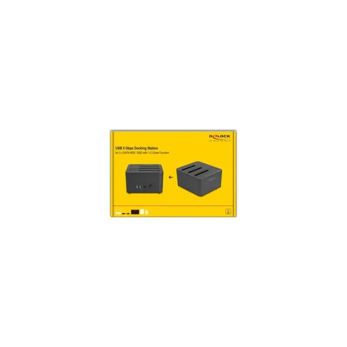 USB Dockingstation für 3 x SATA HDD SSD mit 1:2 Klon Funktion — image 6