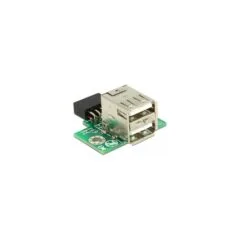USB Pfostenbuchse to 2 x USB 2.0 Typ-A Buchse - oben