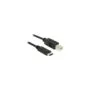 USB2.0 USB Type-C 2.0 Stecker to USB 2.0 Typ-B Stecker 0,5 m schwarz Delock