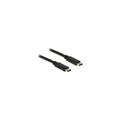 USB3.1 C to USB Type-CTM Stecker 1.0 m schwarz 3 A Delock