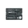 V-0.73 33.T3 Taschenmesser Swiss Card Lite.s chwarz transparent