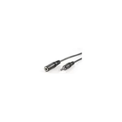 VALUE 3.5mm Verlngerungskabel ST BU. schwarz. 10 m