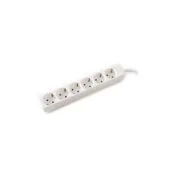 VALUE 6-fach Steckdosenleiste ohne Schalter. wei. 3 m