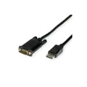VALUE Kabel DisplayPort-VGA. DP ST - VGA ST. schwarz. 3 m