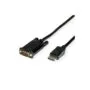 VALUE Kabel DisplayPort-VGA. DP ST - VGA ST. schwarz. 3 m