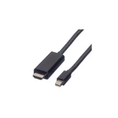 VALUE Mini DisplayPort Kabel. Mini DP-UHDTV. ST ST. schwarz. 1 m