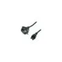 VALUE Netzkabel 3pol. Notebook-Buchse schwarz 1.8m