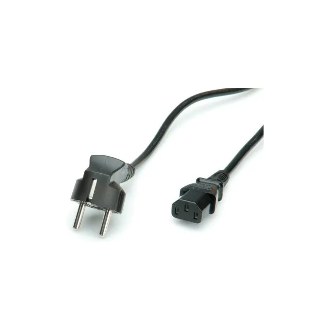 VALUE Netzkabel. gerade IEC-Buchse. schwarz. 0.6 m — image 2