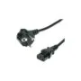 VALUE Netzkabel. gerade IEC-Buchse. schwarz. 0.6 m