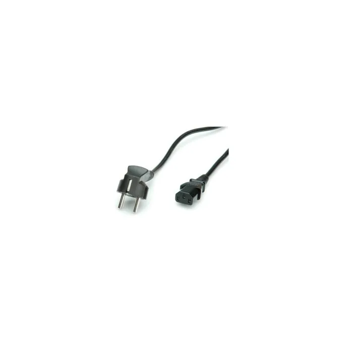 VALUE Netzkabel gerade IEC-Buchse schwarz 1.8m — image 2