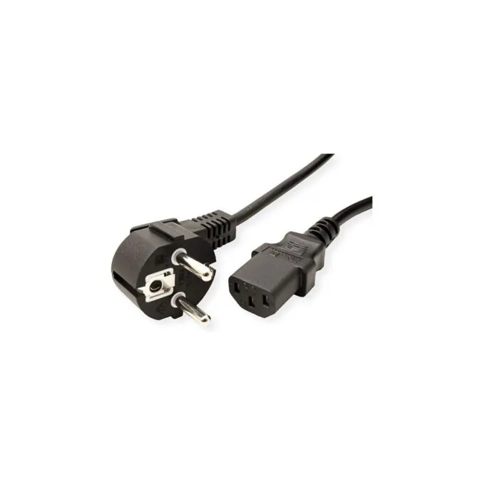 VALUE Netzkabel. gerade IEC-Buchse. schwarz. 3 m — image 2