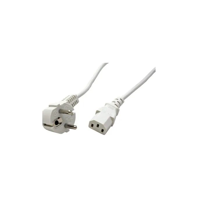 VALUE Netzkabel. gerade IEC-Buchse. wei. 0.6 m — image 2