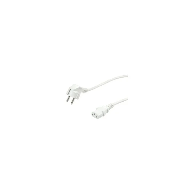 VALUE Netzkabel. gerade IEC-Buchse. wei. 0.6 m — image 3