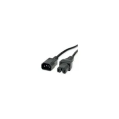 VALUE Netzkabel IEC320 C14 Stecker - C15 Buchse. H05RN-F. schwarz. 1.8 m