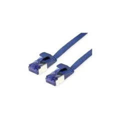 VALUE Patchkabel Cat.6A (Class EA) FTP. extra-flach. blau. 1.5 m