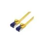VALUE Patchkabel Cat.6A (Class EA) FTP. extra-flach. gelb. 1 m