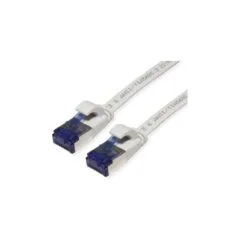VALUE Patchkabel Cat.6A (Class EA) FTP, extra-flach, grau, 0,5 m