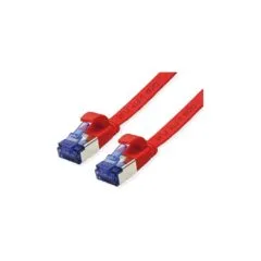 VALUE Patchkabel Cat.6A (Class EA) FTP. extra-flach. rot. 0.5 m