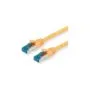 VALUE Patchkabel Cat.6A (Class EA) S FTP (PiMF). LSOH. gelb. 0.15 m