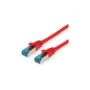 VALUE Patchkabel Cat.6A (Class EA) S FTP (PiMF). LSOH. rot. 0.15 m