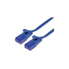 VALUE Patchkabel Cat.6A (Class EA) UTP. extra-flach. blau. 5 m
