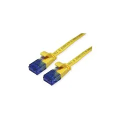 VALUE Patchkabel Cat.6A (Class EA) UTP. extra-flach. gelb. 2 m